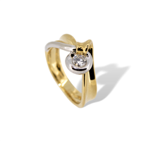 Ring Idee Preziose dal 1987 Woman in Yellow Gold Diamante 0.24 Ct ANOR-59-201 - ANOR-59-201